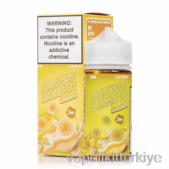 Vape Elektronik Sigara Banana - Muhallebi Canavarı - 100ml 6mg